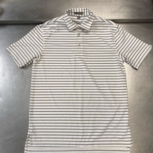 Peter Millar Hales Stripe Performance Polo Shirt Ss Small